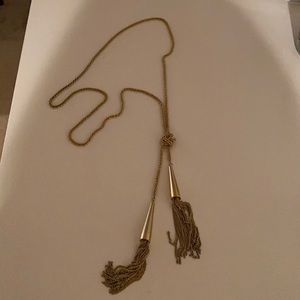 Gold Kendra Scott Tassel Necklace
